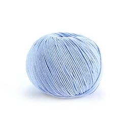 Pelote de fil à tricoter 100% coton - DMC - Natura - Light blue N106