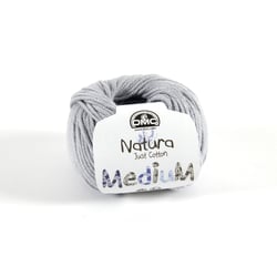 Pelote de fil à tricoter 100% coton - DMC - Natura Medium - Aluminium 120