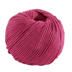 Pelote de fil à tricoter 100% coton - DMC - Natura Medium - Fuchsia 444