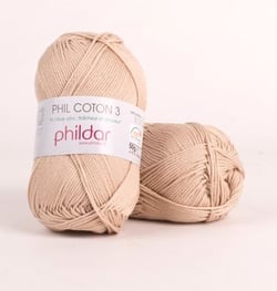 Phil Coton 3 Dune - Phildar - Pelote de fil à tricoter