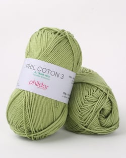 Phil Coton 3 Feuille - Phildar - Pelote de fil à tricoter