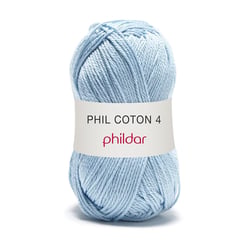 Phil Coton 4 Azur - Phildar - Pelote de fil à tricoter