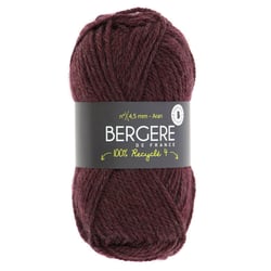 100% recyclé 4 carmin - Bergère de France - Pelote rouge foncé