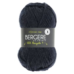 100% recyclé 4 nuit - Bergère de France - Pelote bleue foncé