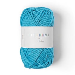 Pelote de fil à crocheter 100% coton - Rico Design - Ricorumi - Bleu ciel 031