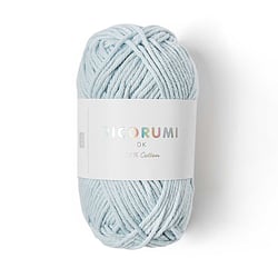 Pelote de fil à crocheter 100% coton - Rico Design - Ricorumi - Bleu clair 033