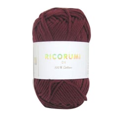Pelote de fil à crocheter 100% coton - Rico Design - Ricorumi - Bordeaux 030