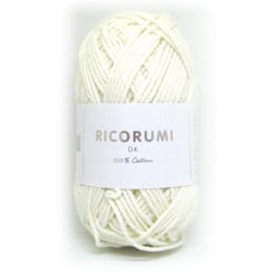 Pelote de fil à crocheter 100% coton - Rico Design - Ricorumi - Crème 002