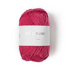 Pelote de fil à crocheter 100% coton - Rico Design - Ricorumi - Framboise 013