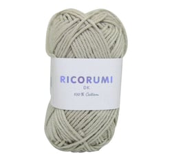 Pelote de fil à crocheter 100% coton - Rico Design - Ricorumi - Gris clair 003