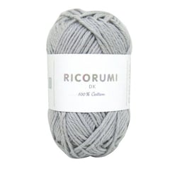 Pelote de fil à crocheter 100% coton - Rico Design - Ricorumi - Gris souris 059