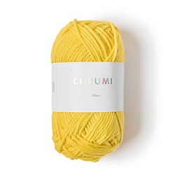 Pelote de fil à crocheter 100% coton - Rico Design - Ricorumi - Jaune 006