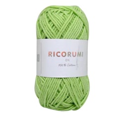Pelote de fil à crocheter 100% coton - Rico Design - Ricorumi - Vert pastel 045