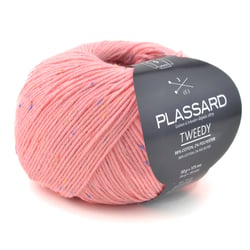 Fil à tricoter Plassard - Tweedy - Rose 50