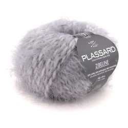 Pelote de fil à tricoter - Plassard - Zibeline - Gris clair 11