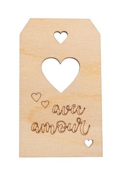 Pendentif/tag - Avec amour