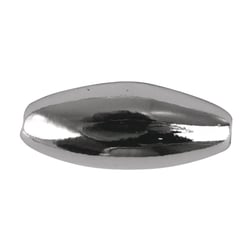Lot de 105 perles ovales - Argent - 6x3 mm 
