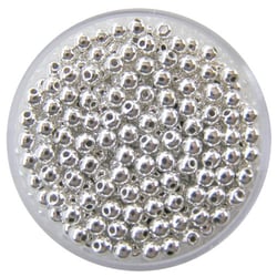Lot de 150 perles - Argent - 4 mm Ø 