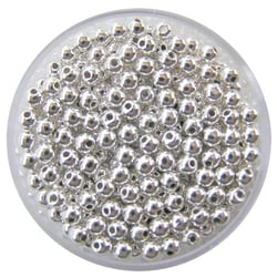 Lot de 26 perles - Argent - 8 mm Ø 