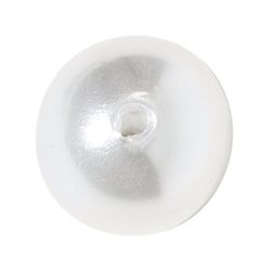 Lot de 170 perles nacrées - Blanc - 6 mm Ø