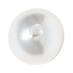 Lot de 64 perles nacrées - Blanc - 8 mm Ø