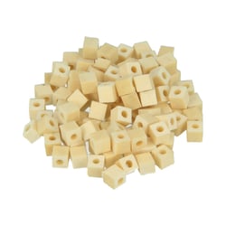 100 perles carrées en bois - 5 x 5mm - Lucy