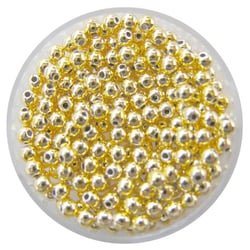 Lot de 26 perles - Or - 8 mm Ø 