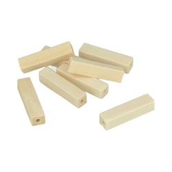 10 perles «rectangle» en bois - 30 x 6.6mm - Lucy