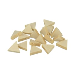 20 perles «triangle» en bois - 17 x 19 x 4,7mm - Lucy