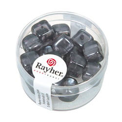 Perle Verre Cube Anthracite Perle Verre Cube Anthracite