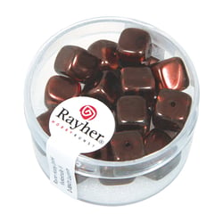 Perle Verre Cube Praline Perle Verre Cube Praline