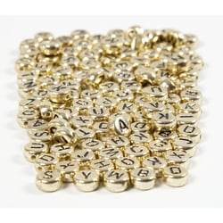 Sachet de 200 perles alphabet - Or