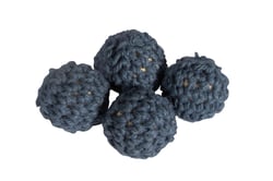 Lot de 4 perles en crochet - 16 mm - Nuit 