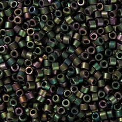 Perles Miyuki Delicas 11/0 - Tube de 7 g - Color DB-327 métallic mat rainbow - Créalia