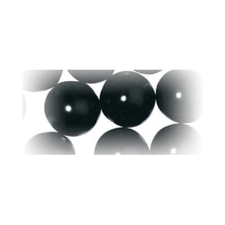 Perles verre Renaissance - noir  4mm