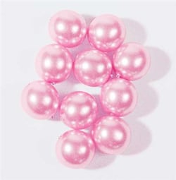 Perles verre renaissance petit modèle x 85 rose coquille 4 mm