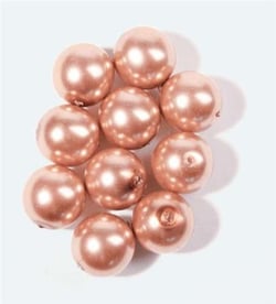 Perles en verre Renaissance - 4 mm - cachemire