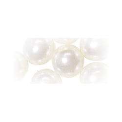 Perles verre Renaissance - blanc neige 4mm