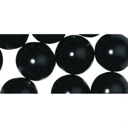 Perles verre renaissance 8mm x 25 perles Noir
