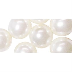 Perles verre renaissance 8mm x 25 perles Blanc