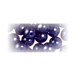 Perles verre Renaissance - prune 