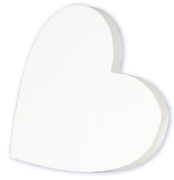 Mini Coeur plein 'Decopatch' 12x12 cm 