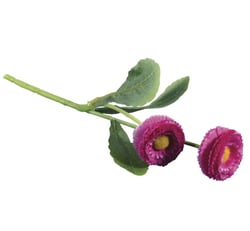 Tige pâquerette rose - 23 cm