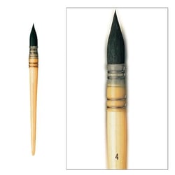 Pinceau aquarelle petit-gris pur n° 4