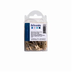 45 mini pinces à linge en bois