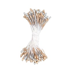 Pistils de fleurs or et argent - 6cm