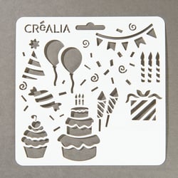 Planche pochoirs Mon Anniversaire - Créalia