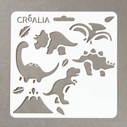 Planche pochoirs Dinosaures - Créalia