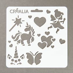 Planche pochoirs Magie et Fées - Créalia