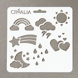Planche pochoirs Météo du jour - Créalia